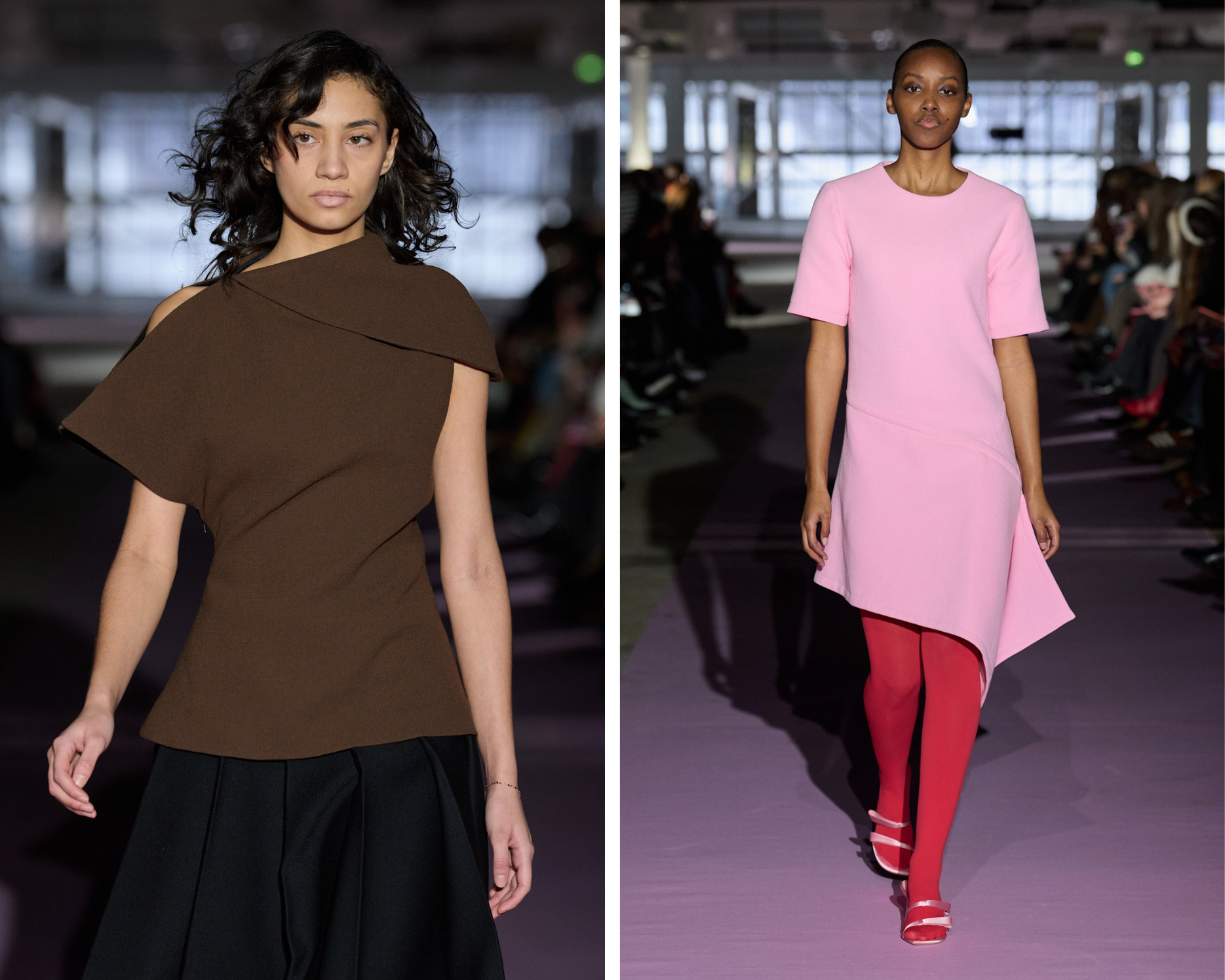 Asymmetrie tijdens Copenhagen Fashion Week herfst/winter 2026