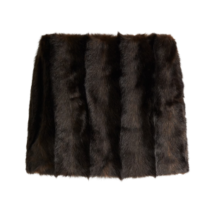 H&M faux fur minirok
