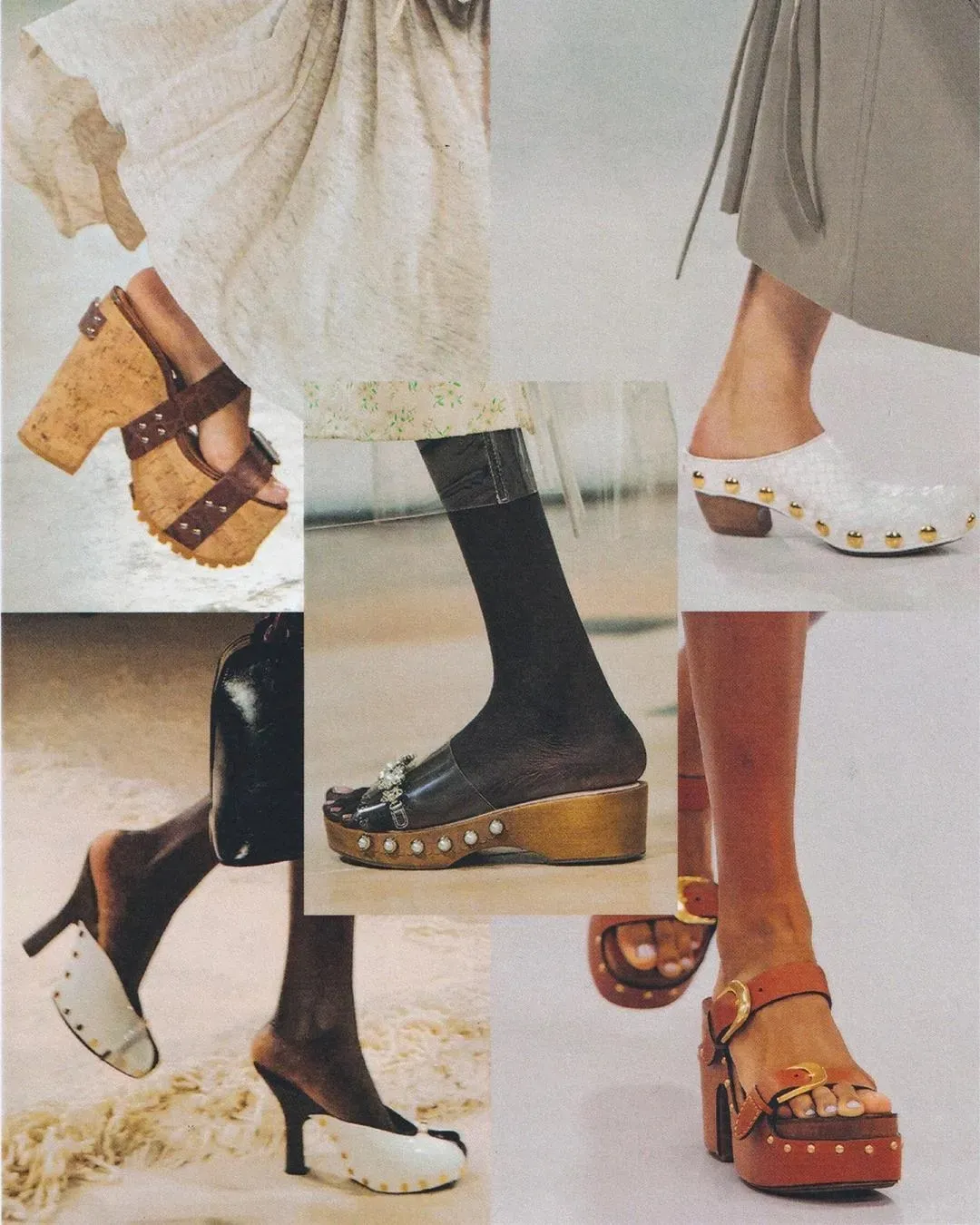 Klompen op de runway.