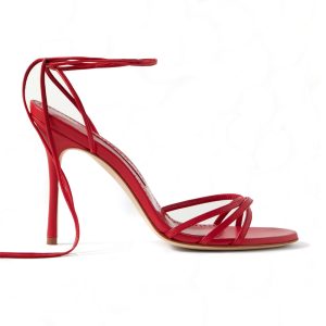 Rode sandalen 105 van Manolo Blahnik