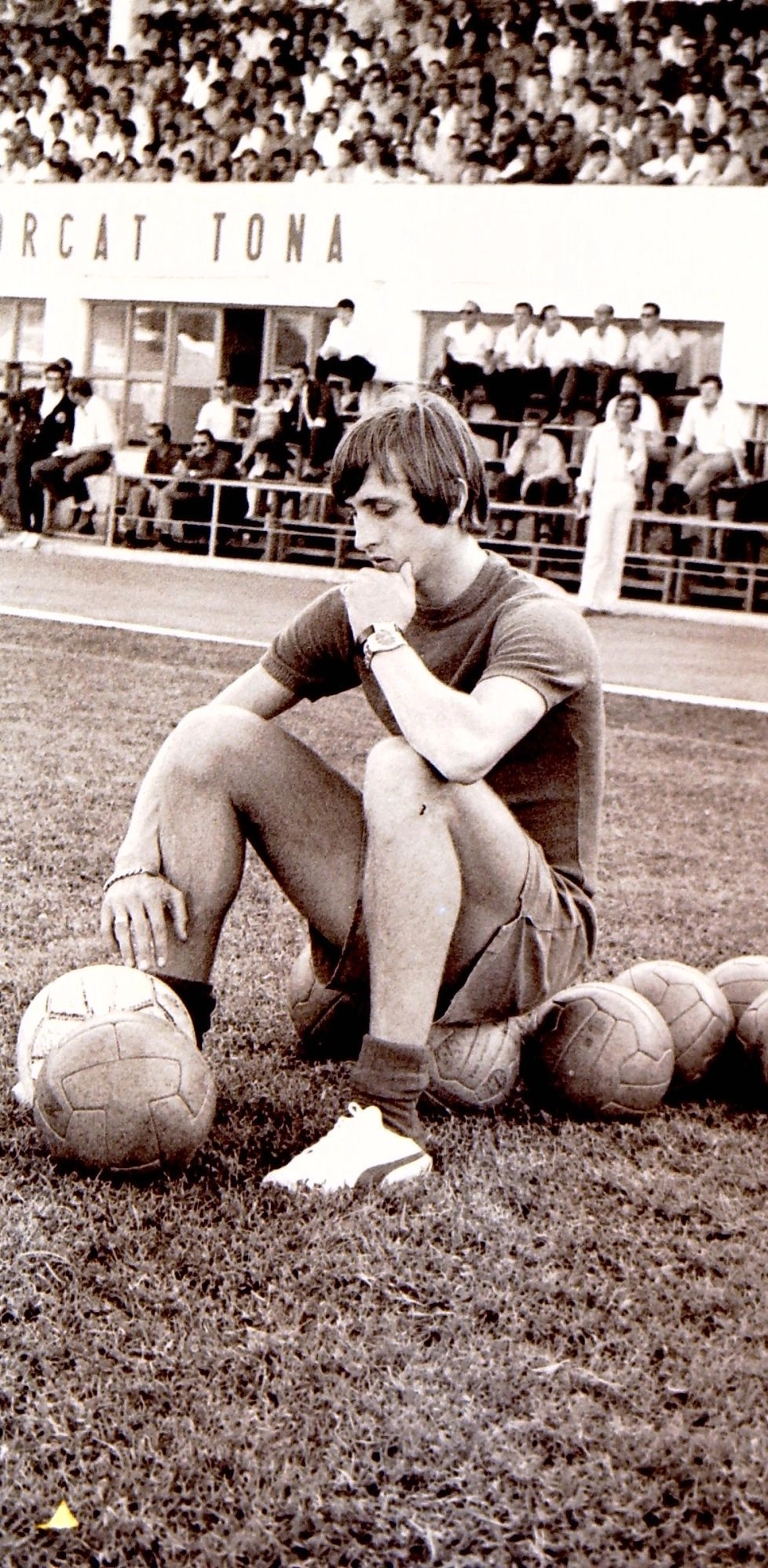 Johan Cruijff persbeeld voor het Moco Museum