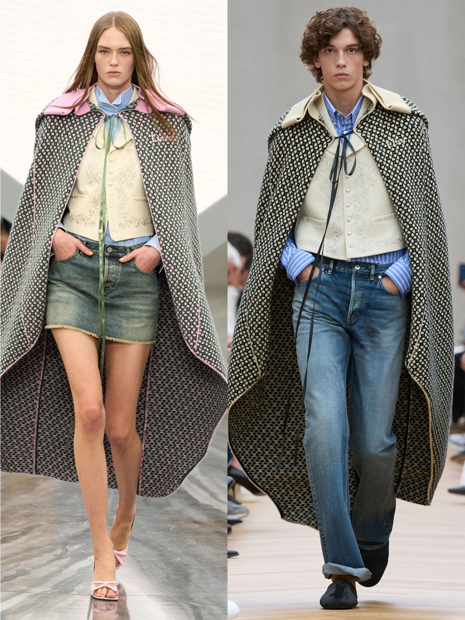 Catwalk Dior dames vs. heren