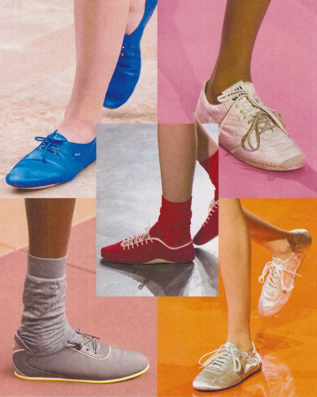 Smalle sneakers zijn een trend.