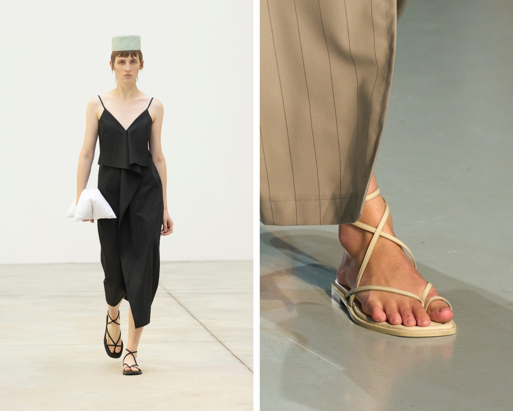 leren sandalen van ujoh en wijnants voor lente zomer 2026