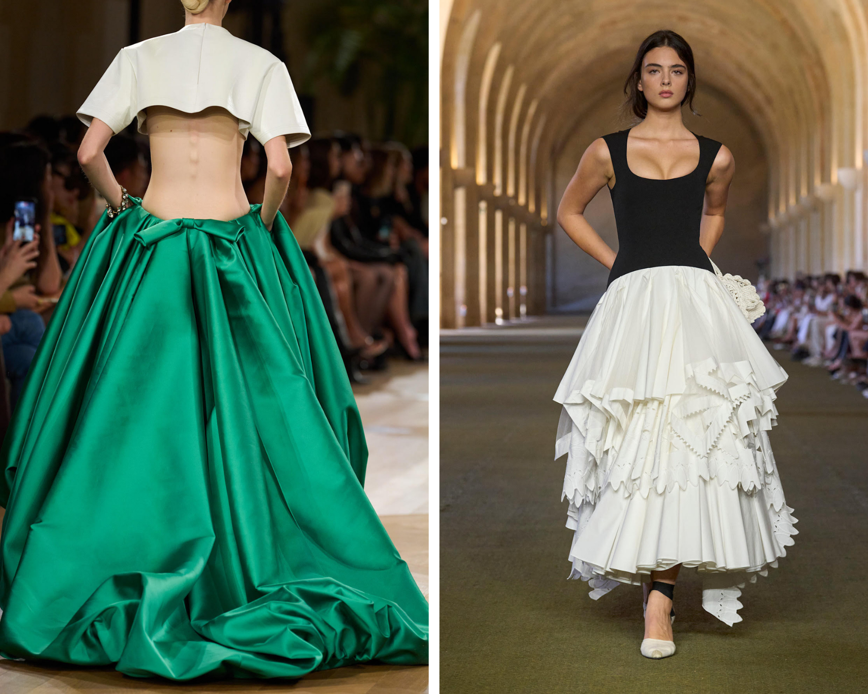 balaneciaga, jacquemus, rokken