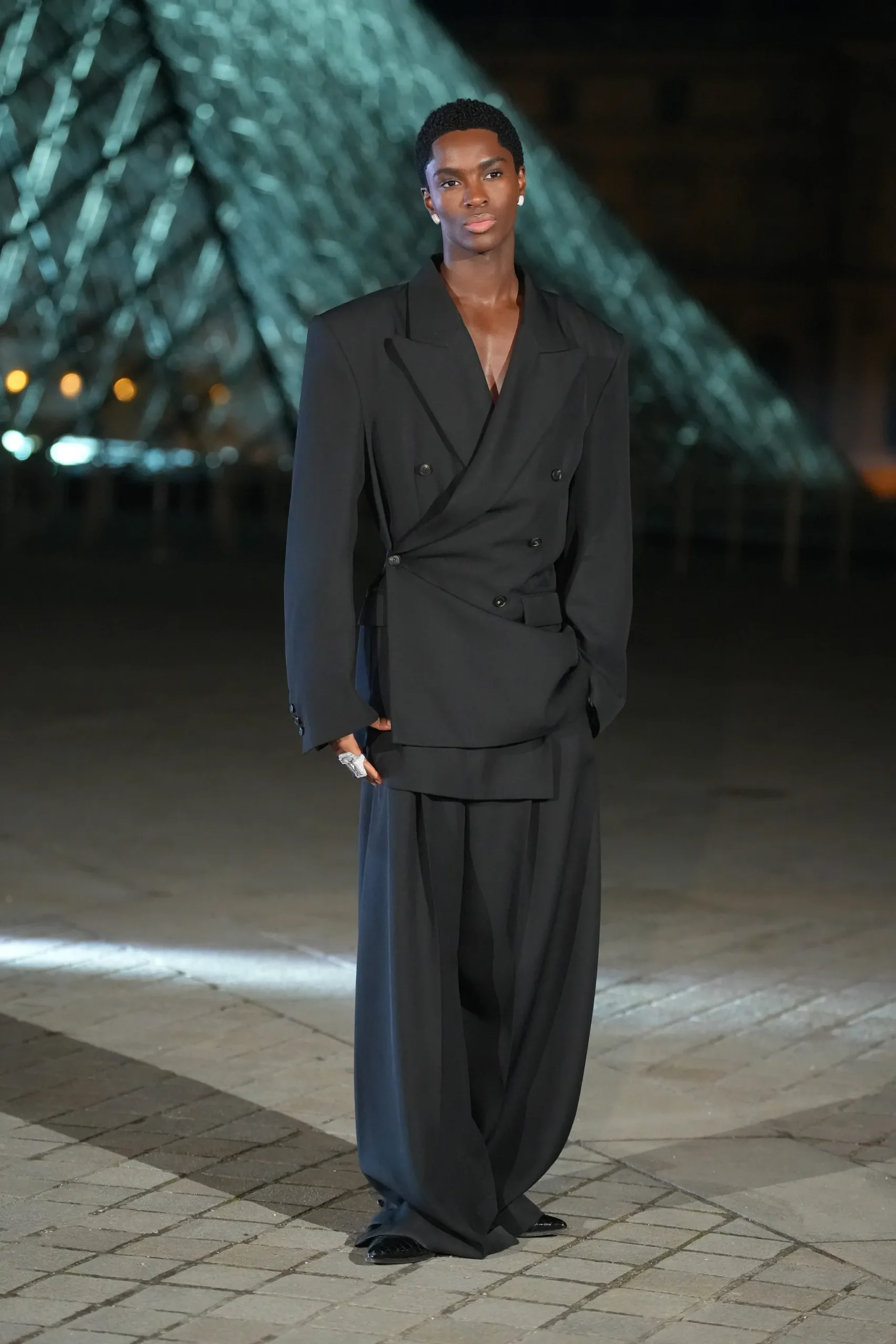 Alton Mason tijdens Paris Fashion Week