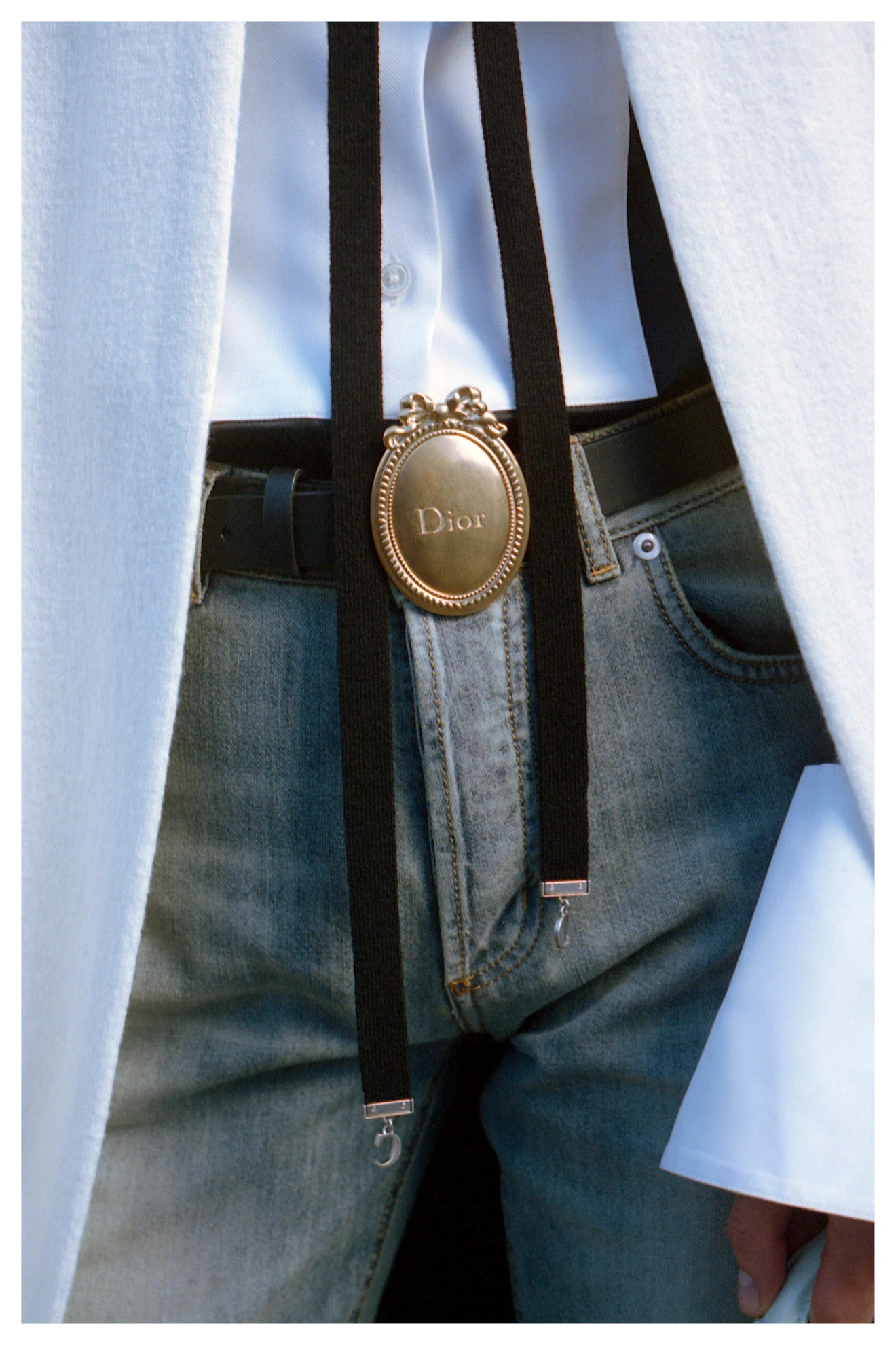 de buckle belt bij Dior