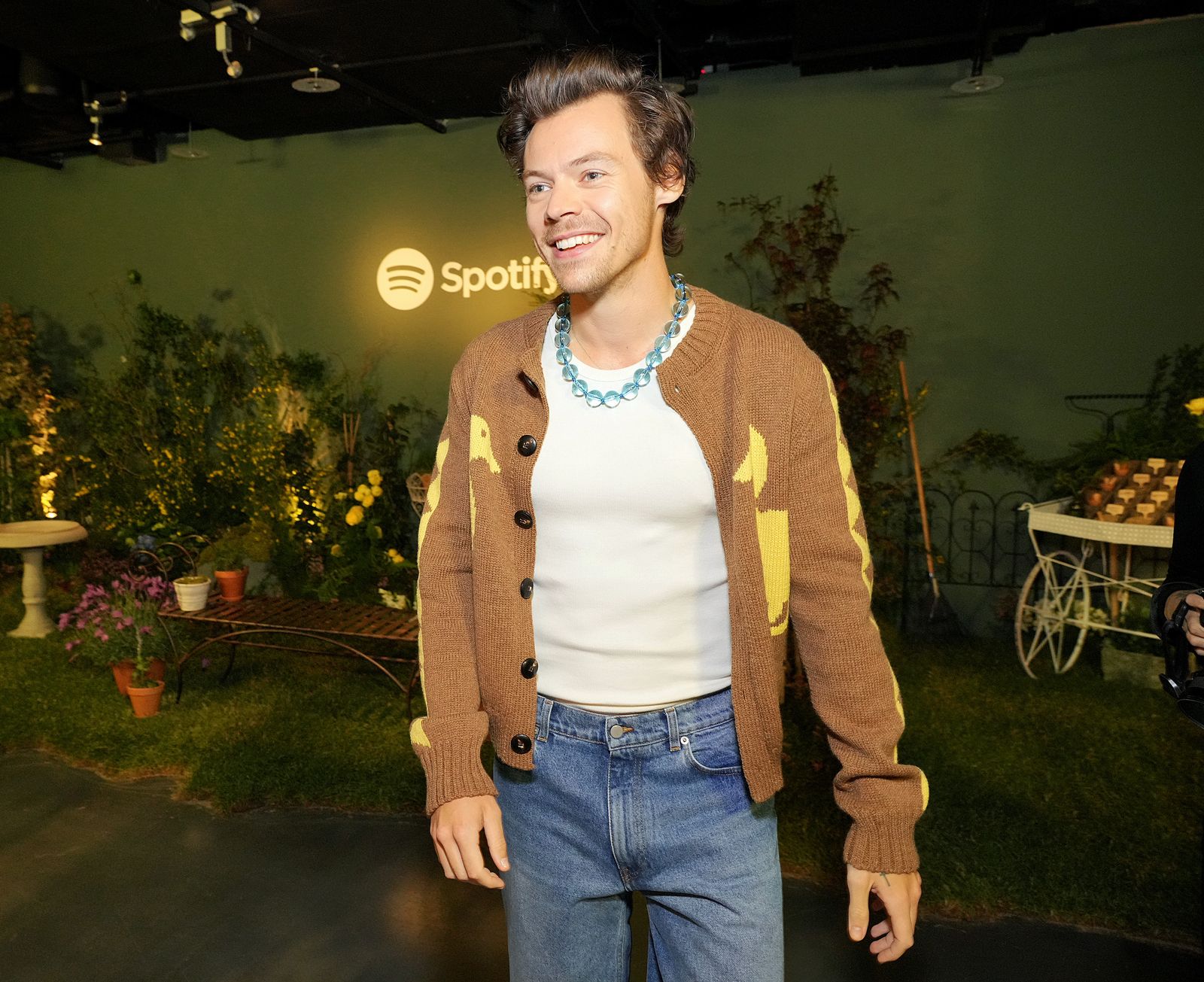 Harry Styles in een SS Daley vest