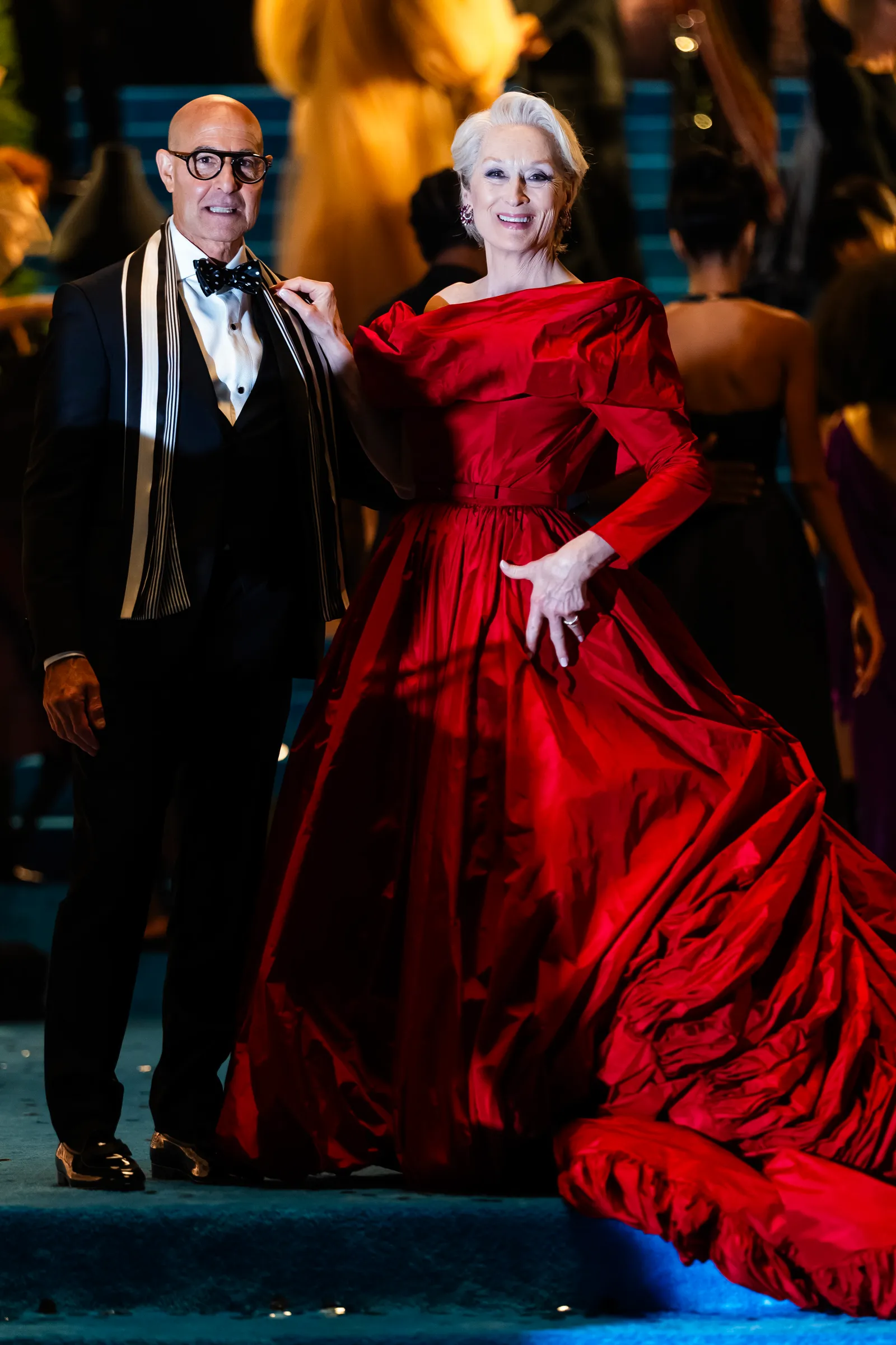 Stanley Tucci and Miranda Priestley in The Devil Wears Prada 2