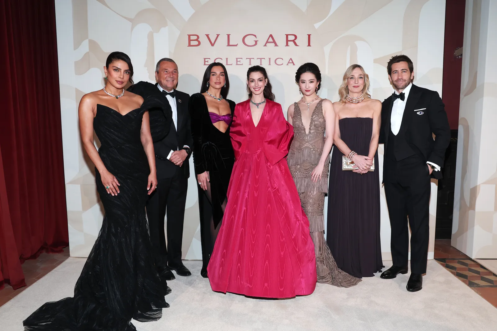 Priyanka Chopra, Jean-Christophe Babin, Dua Lipa, Lucia Silvestri, Anne Hathaway, Liu Yifei, Laura Burdese en Jake Gyllenhaal