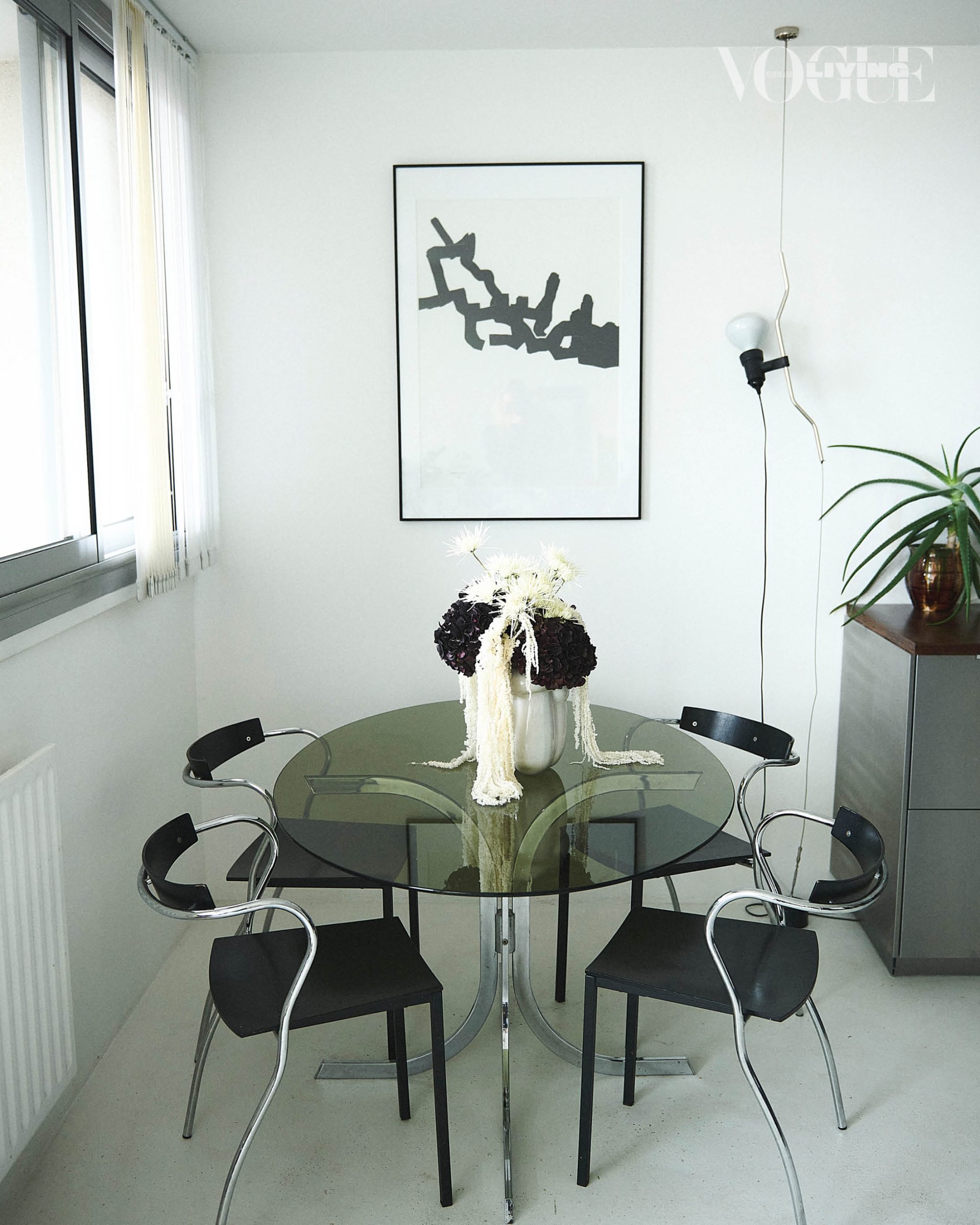 Het interieur van de kunstenaar.