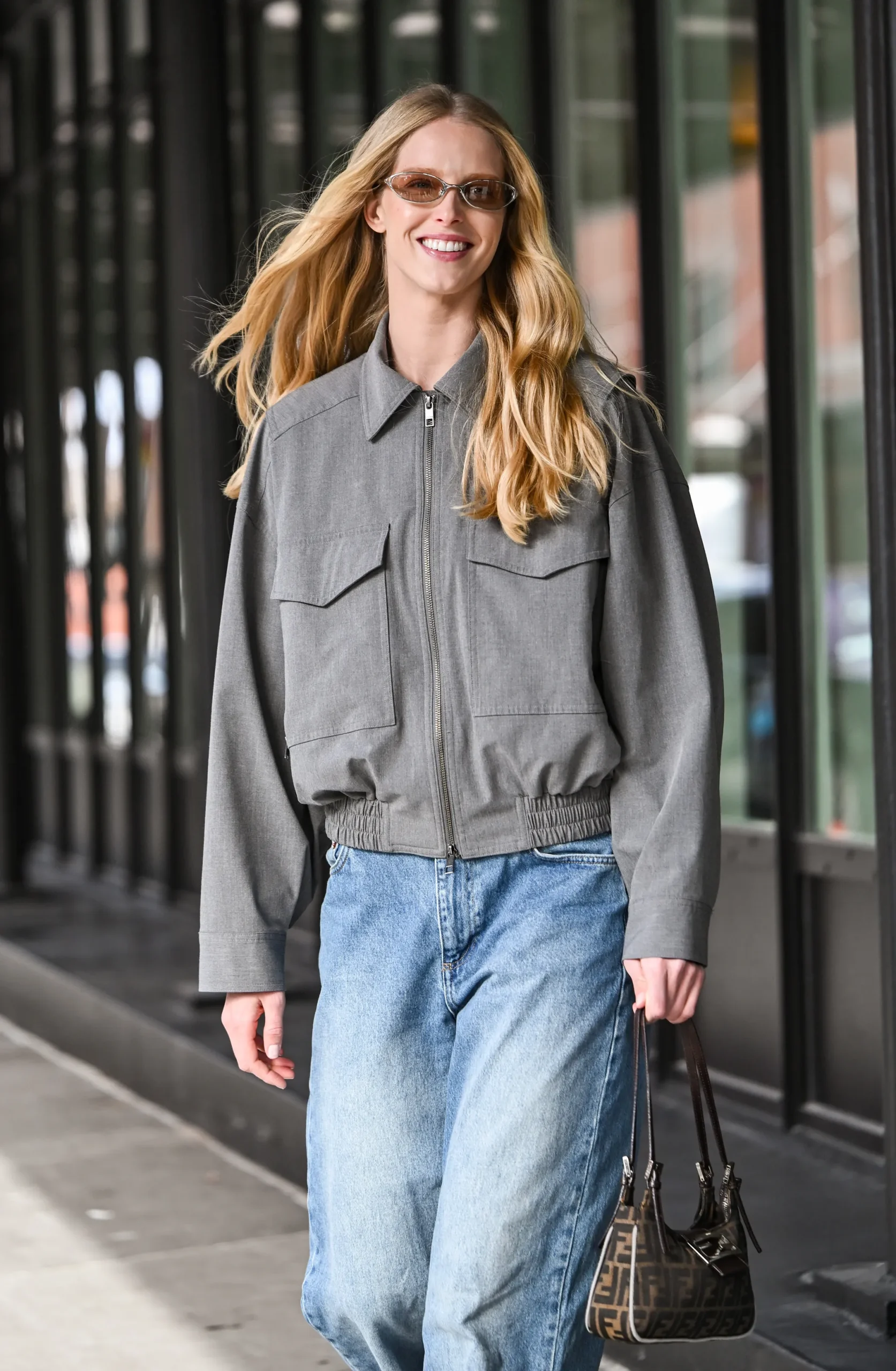 Abby Champion tijdens de herfst/winter modeweek 2026-2027 in New York