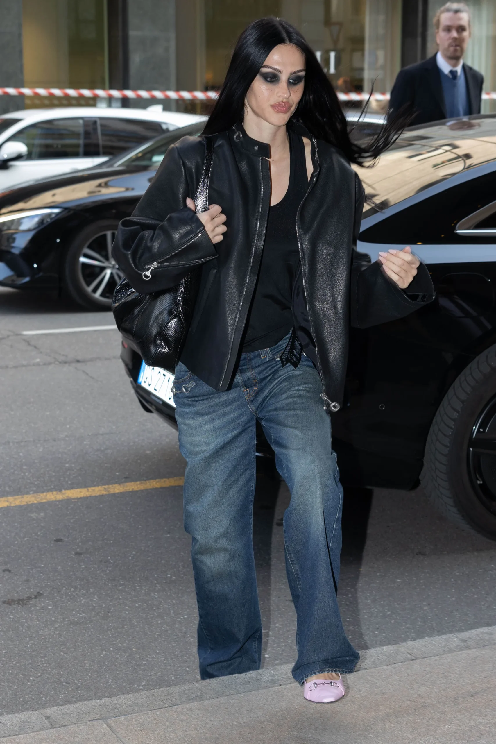 Amelia Gray tijdens de herfst/winter modeweek 2026-2027 in Milaan