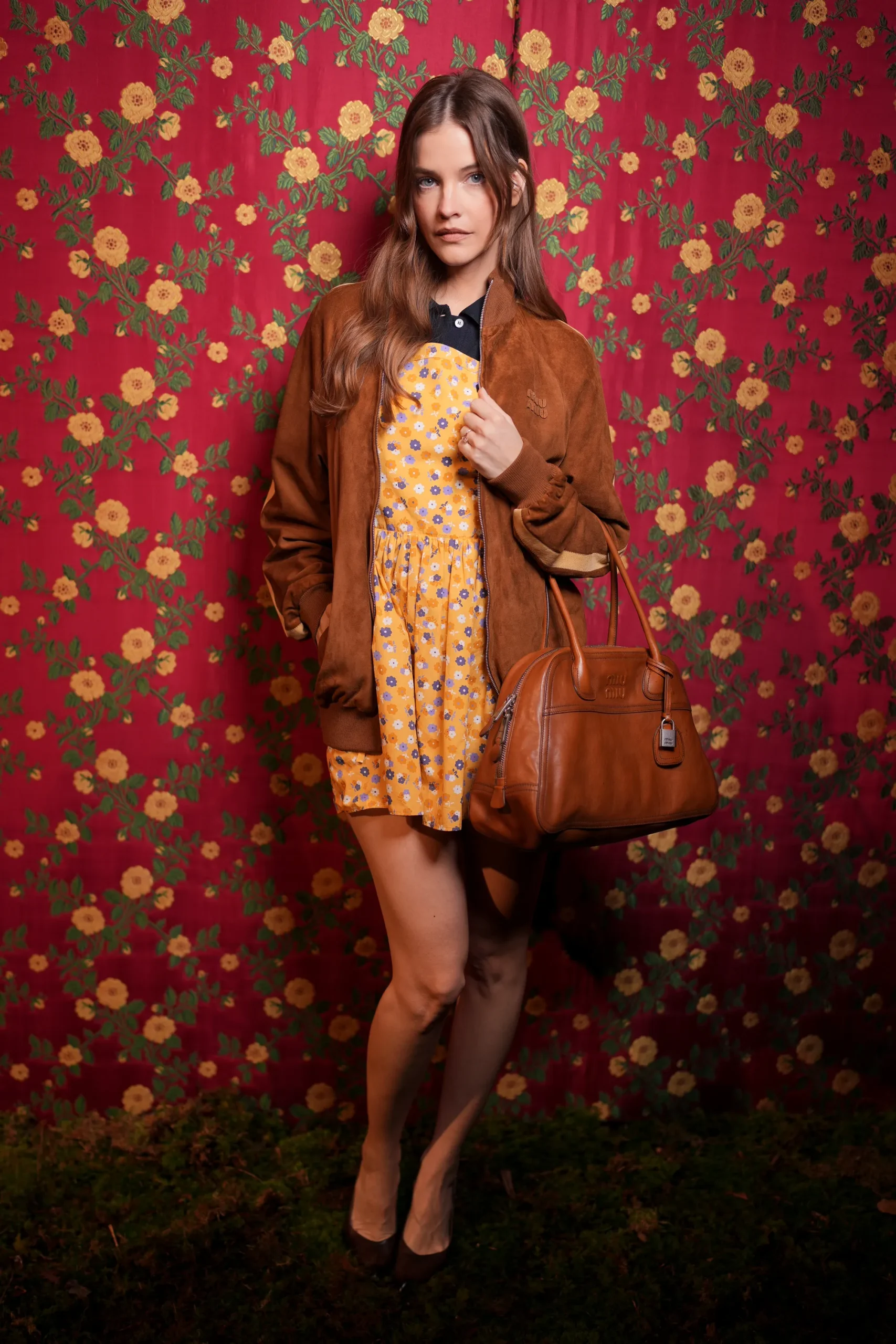 Barbara Palvin bij Miu Miu tijdens PFW