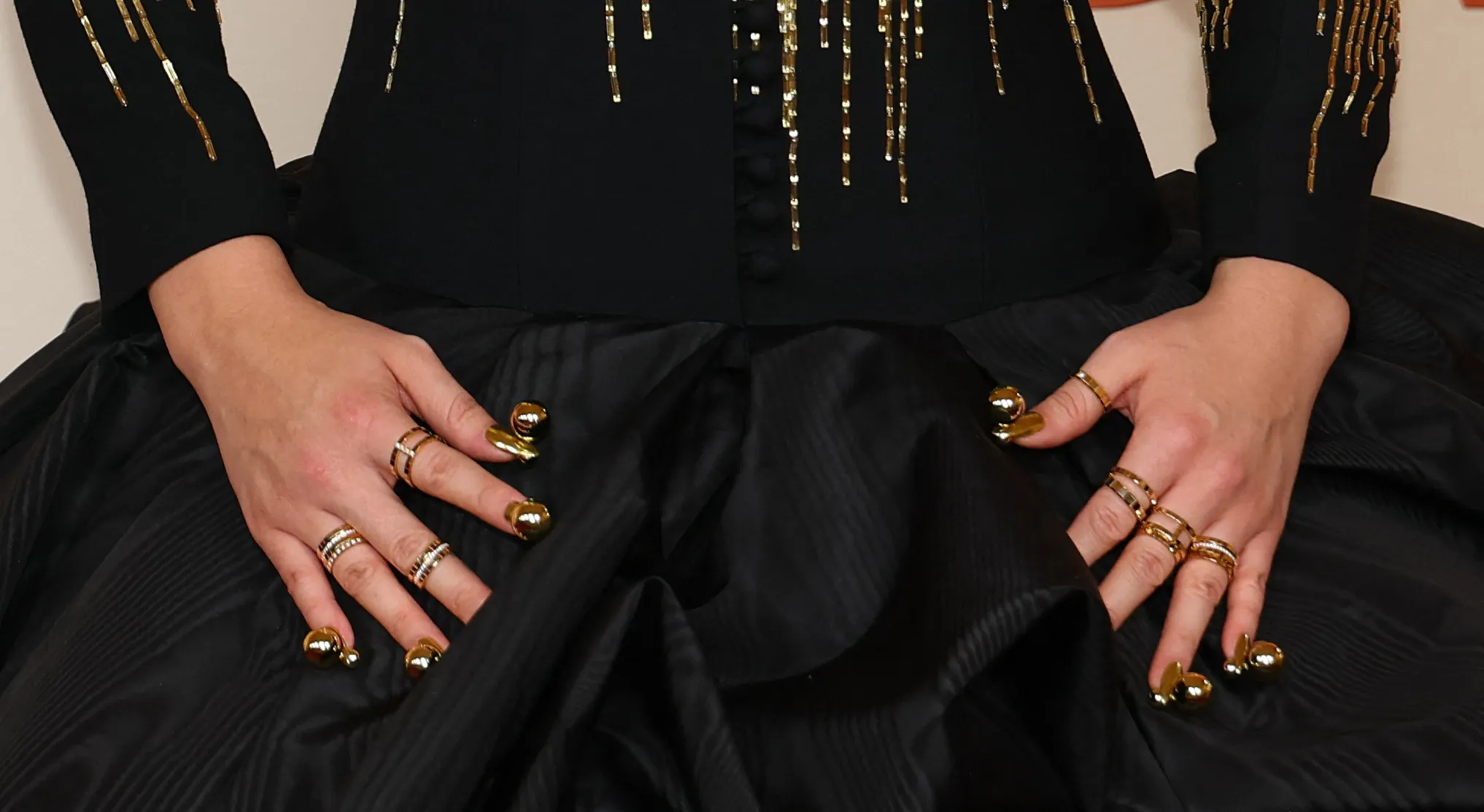 Oscars 2026 rode loper: beauty-look van Audrey Nuna