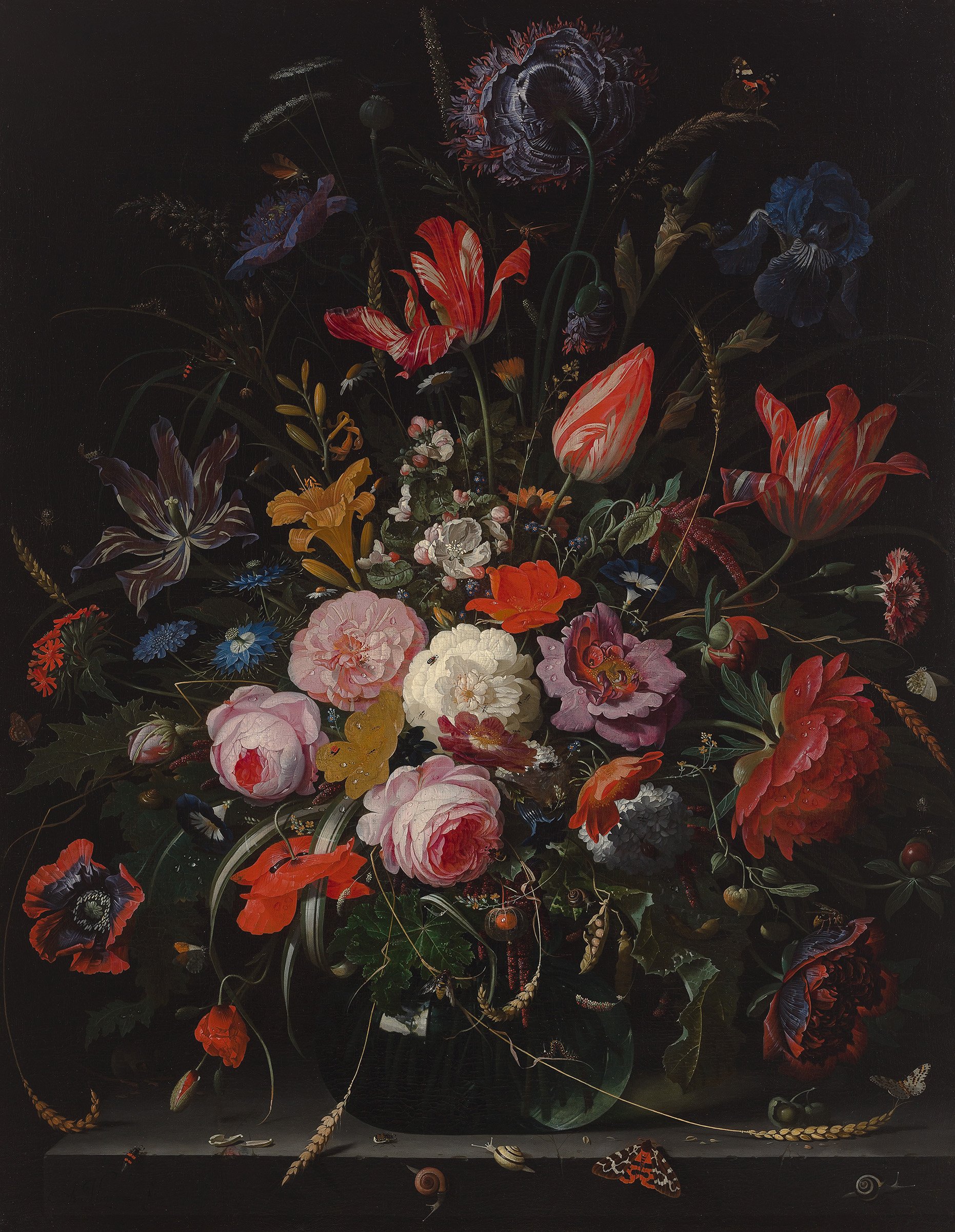 Abraham Mignon, Bloemenvaas, Collectie Museum Boijmans Van Beuningen
