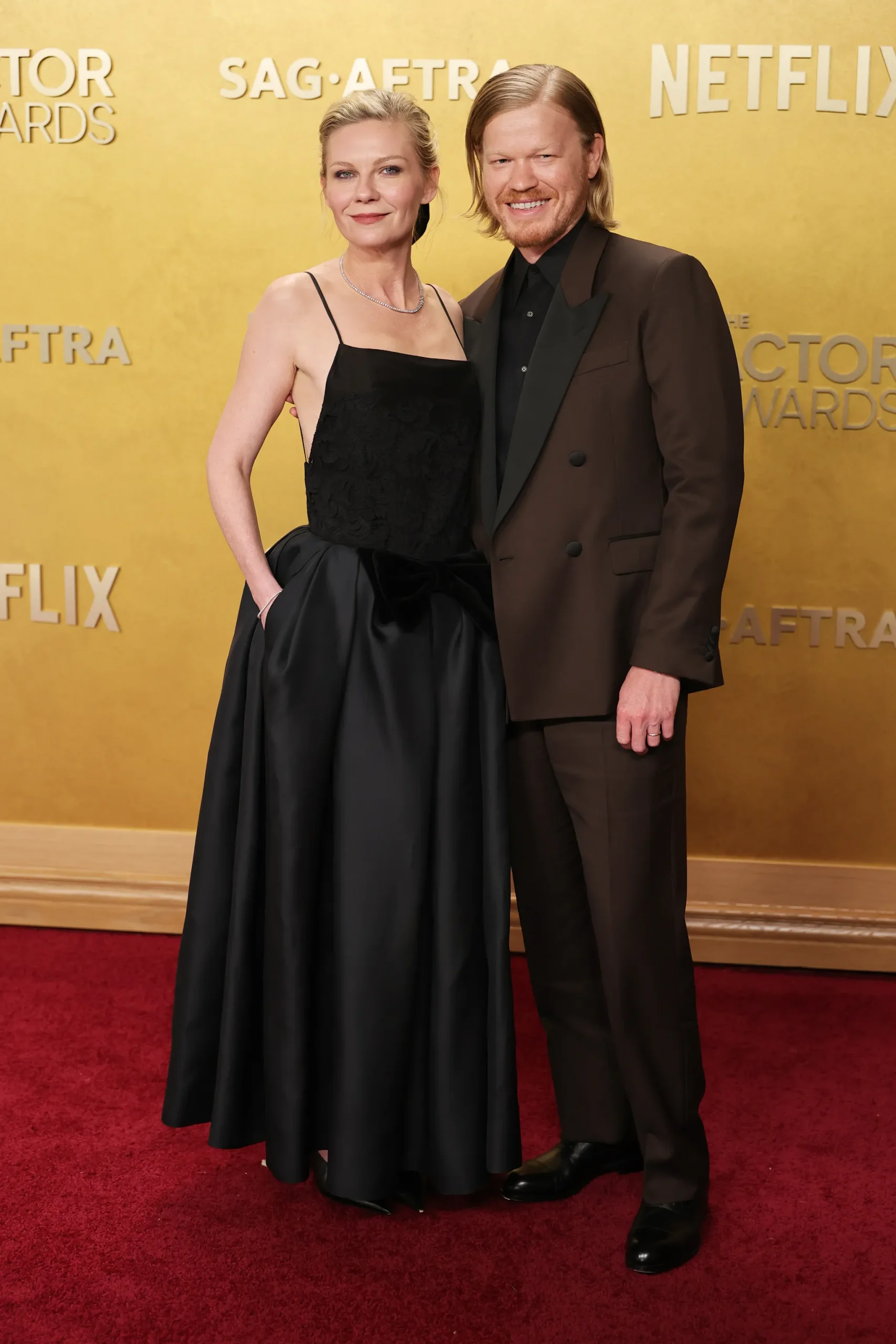 Kirsten Dunst en Jesse Plemons bij de SAG Awards 2026