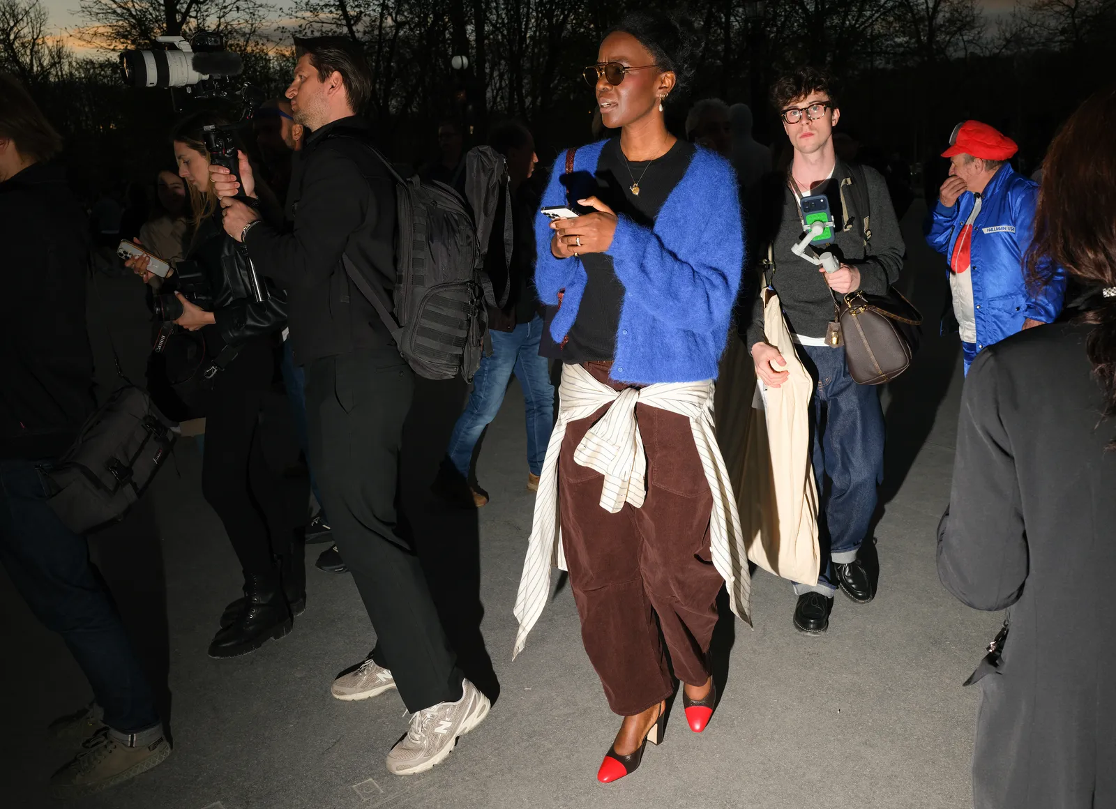 Gekleurd vest streetstyle 