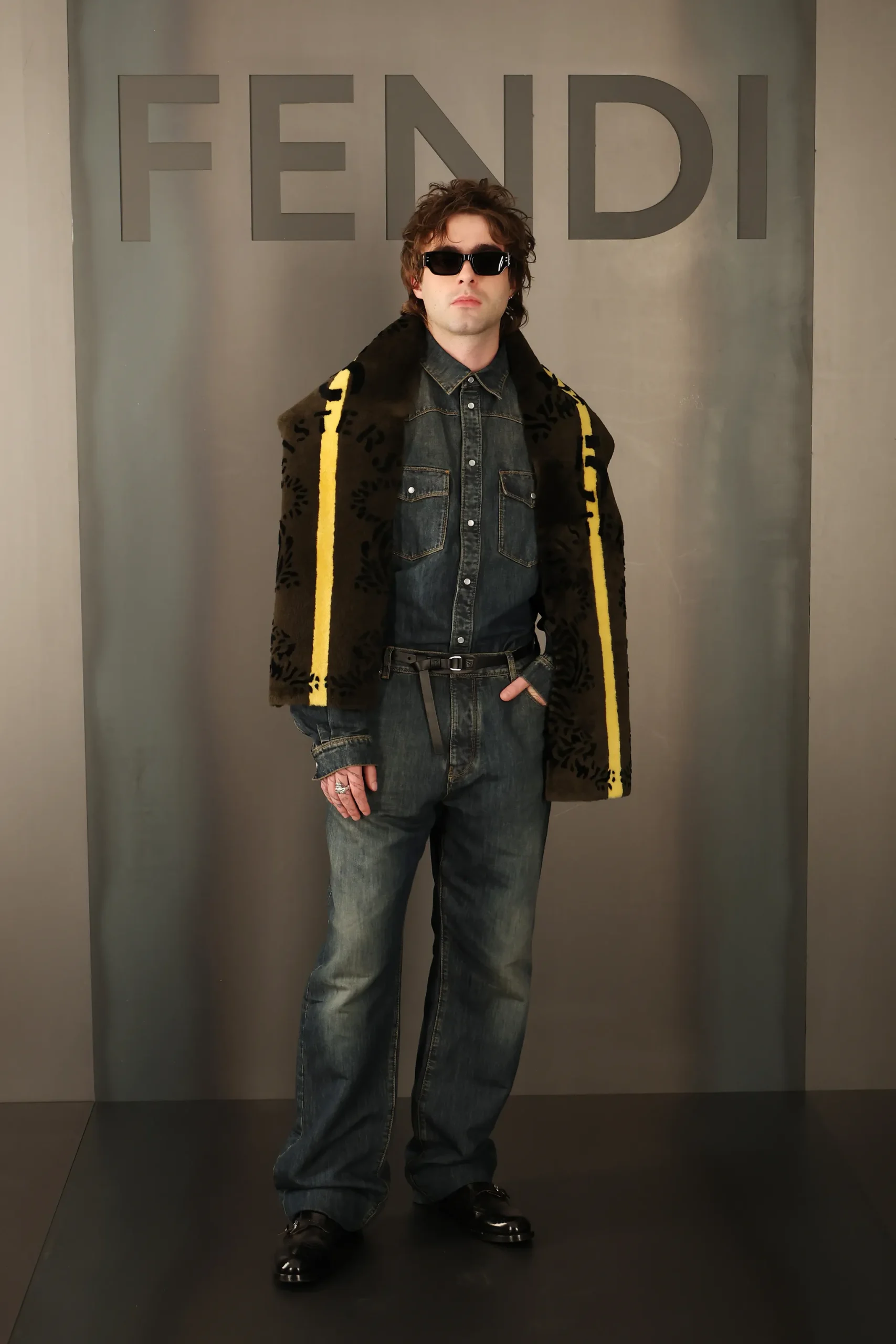 Lennon Gallagher bij Fendi herfst/winter 2026
