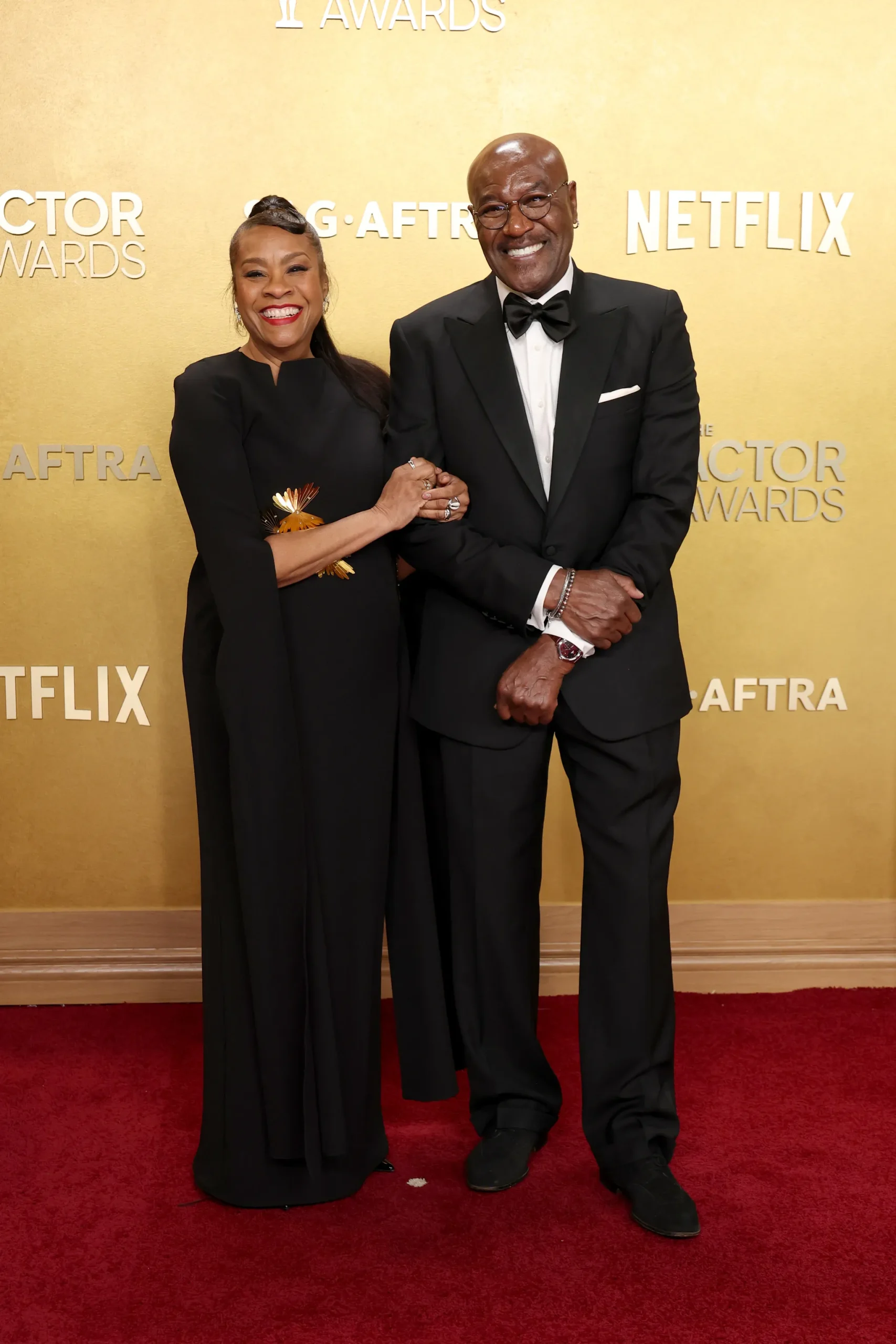 Nashormeh N.R. Lindo en Delroy Lindo bij de SAG Awards 2026