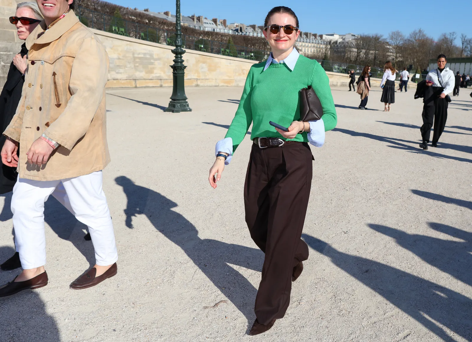 Chloe Malle tijdens fashion week