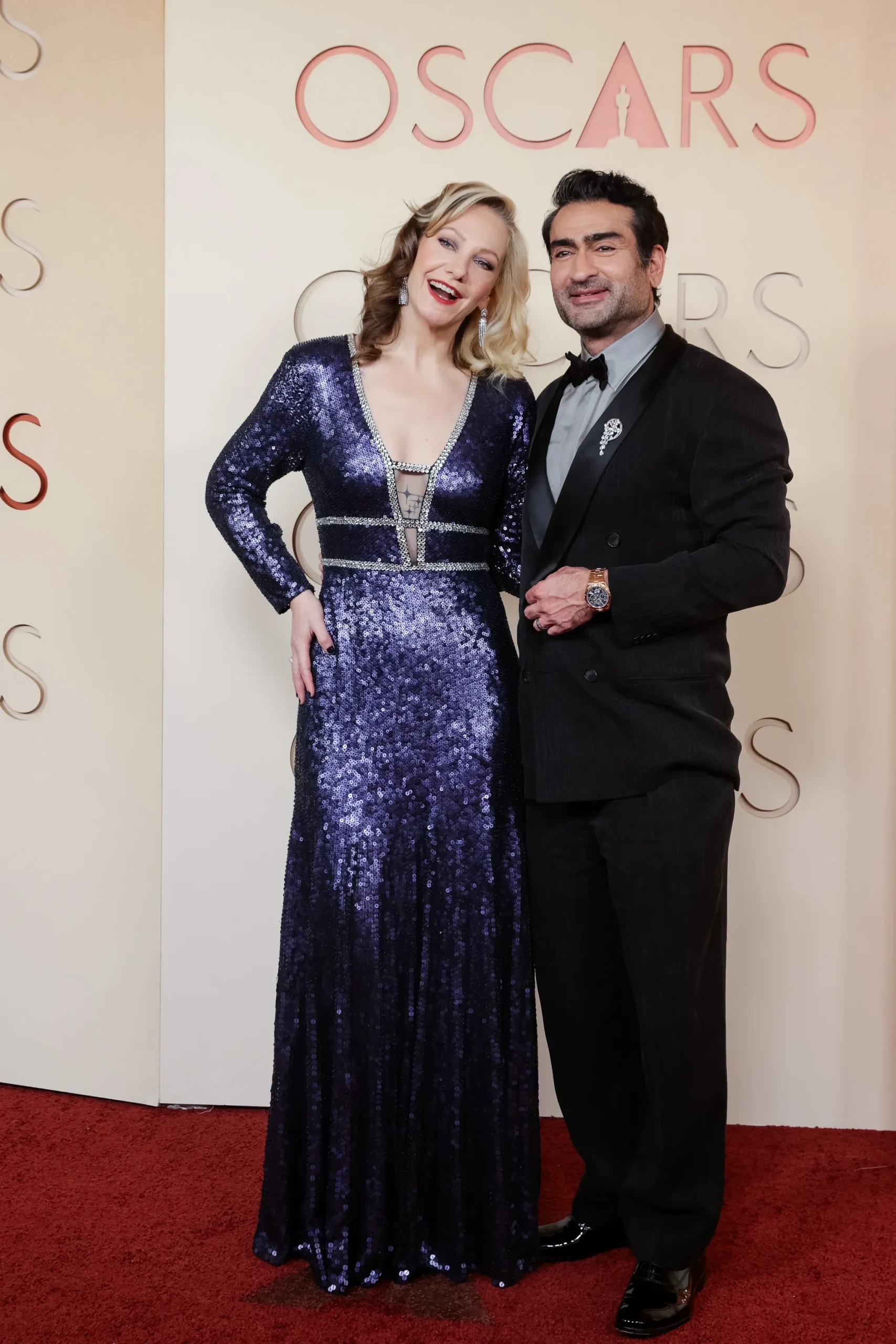 Emily V Gordon en Kumail Nanjiani bij de Oscars 2026
