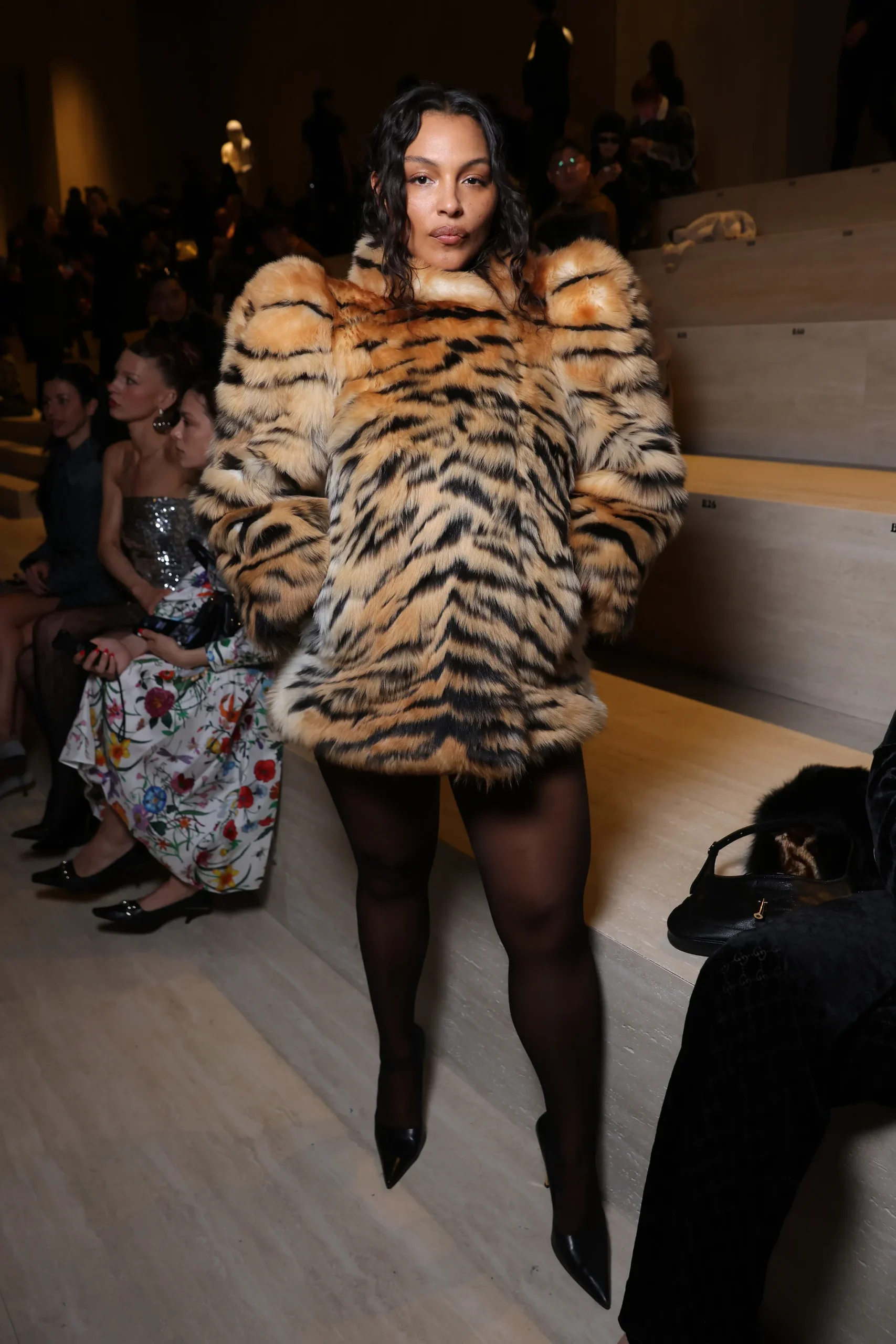 Paloma Elsesser bij Gucci herfst/winter 2026