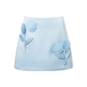 Lichtblauwe rok van Self-Portrait