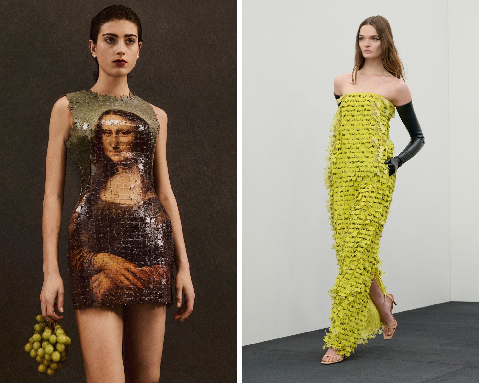 Herhaling bij Marine Serre en Courrèges