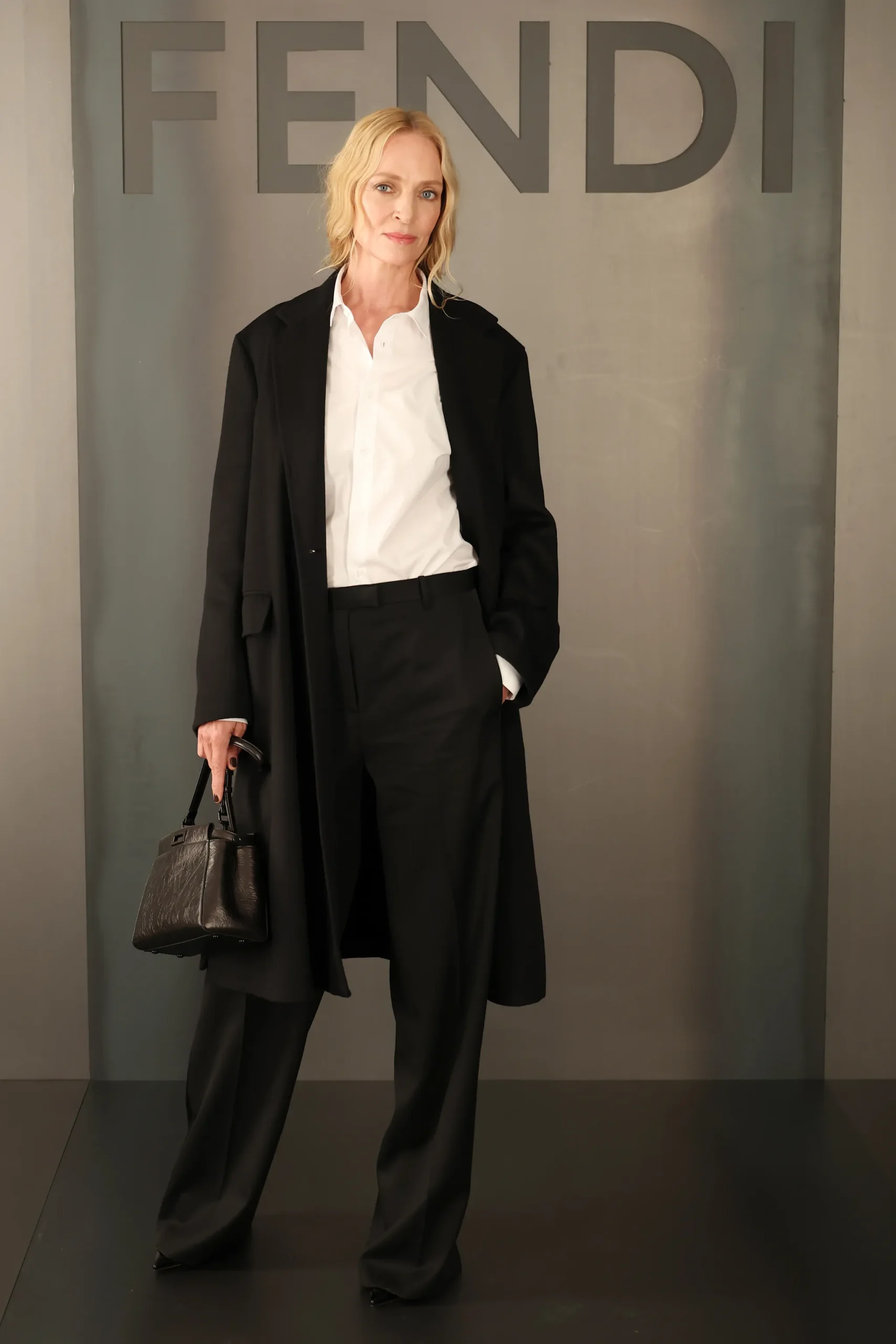 Uma Thurman bij Fendi herfst/winter 2026