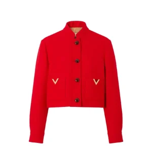 Wollen rode jas Valentino