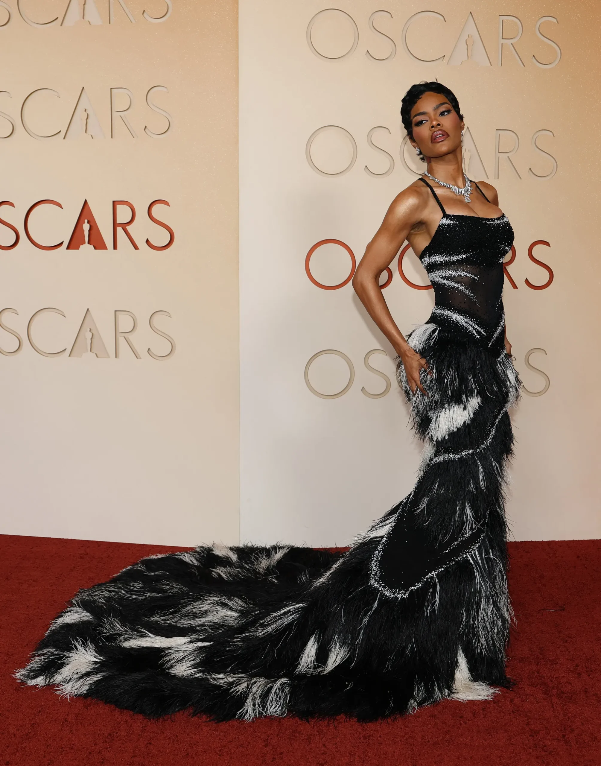 Teyana Taylor in veren van Chanel bij de Oscars 2026