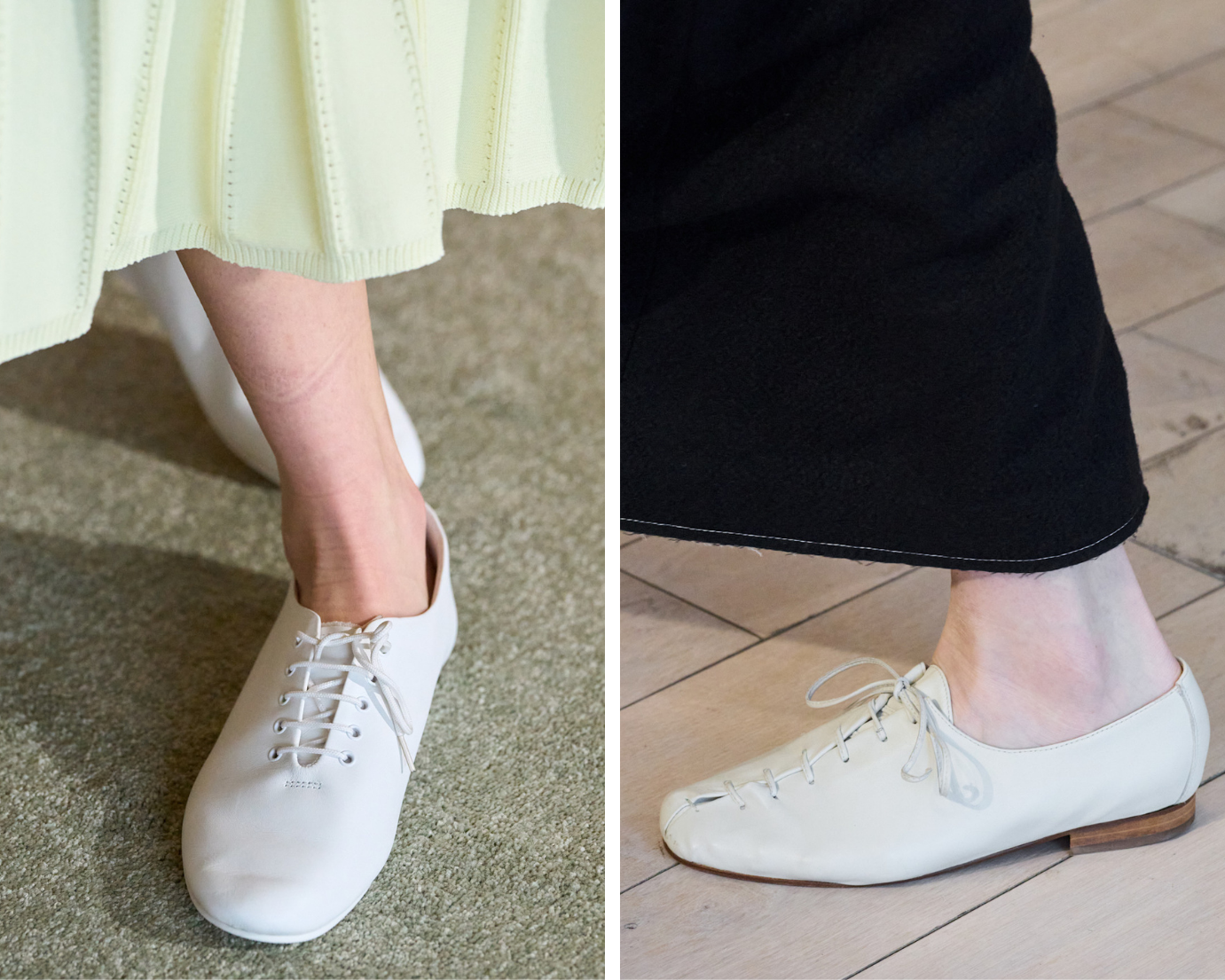witte derby schoenen van ashlyn en edeline lee