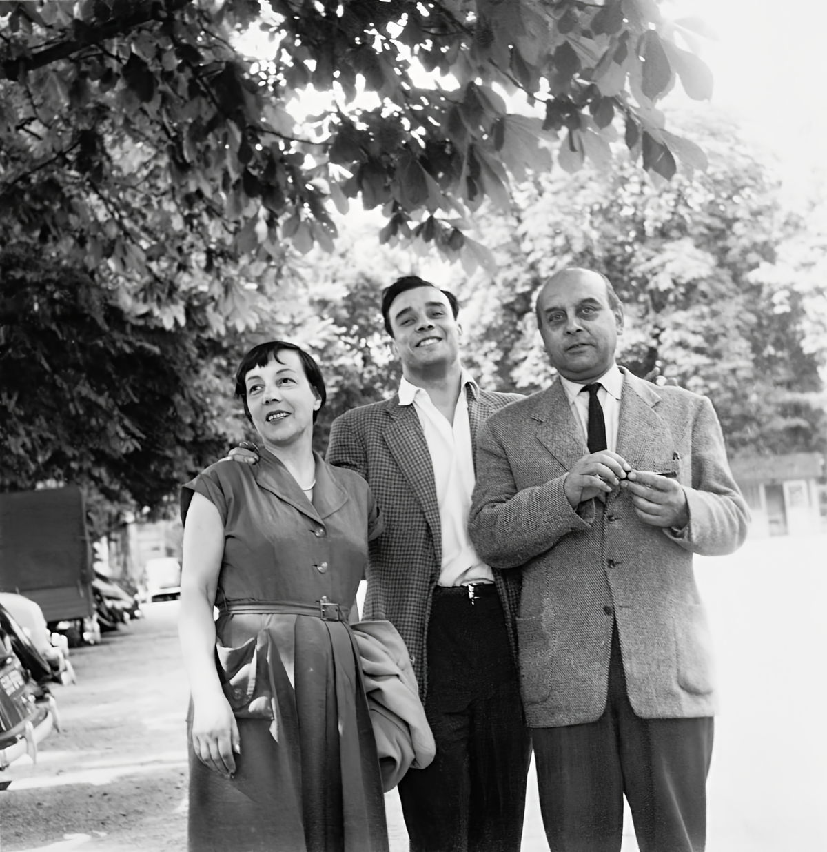 Marie Raymond, Yves en Frits Klein in Parijs, 1954