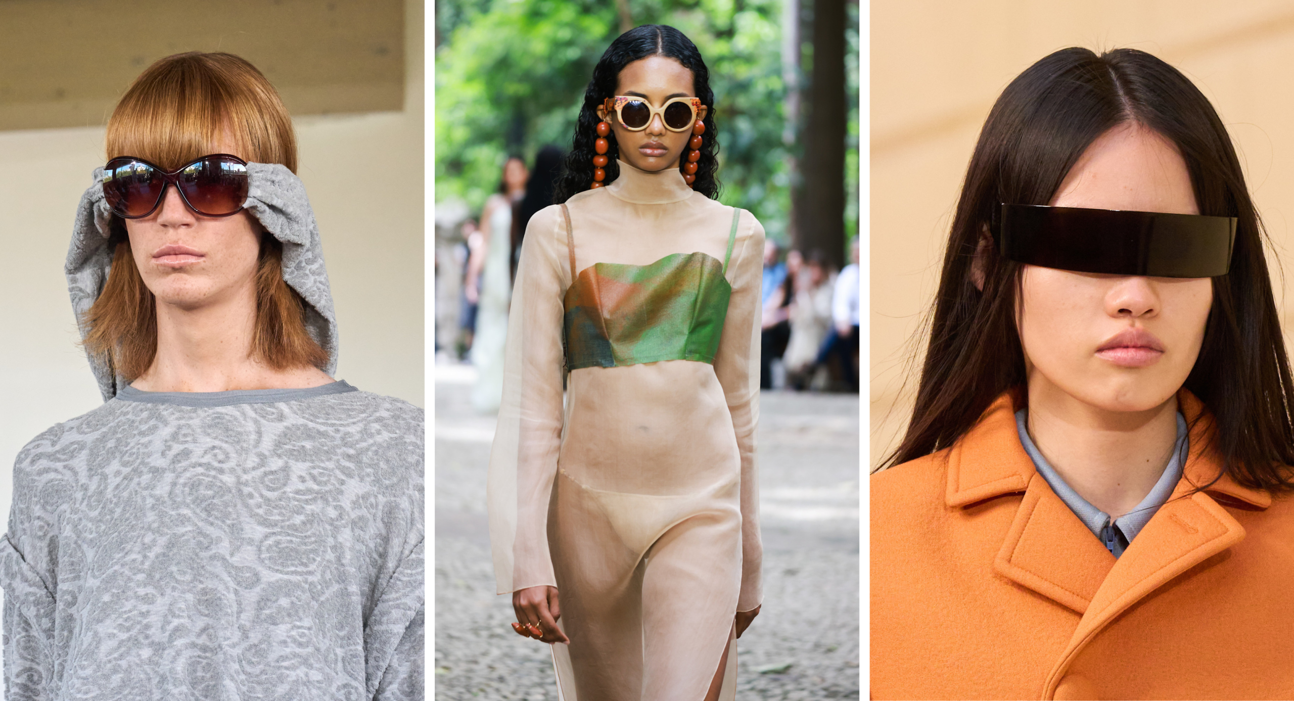 zonnebrillen op de runways van