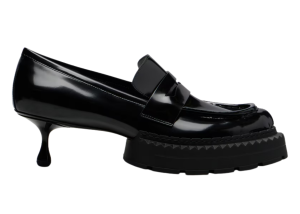 loafer met kitten heel