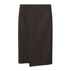 Mango zwarte splitrok