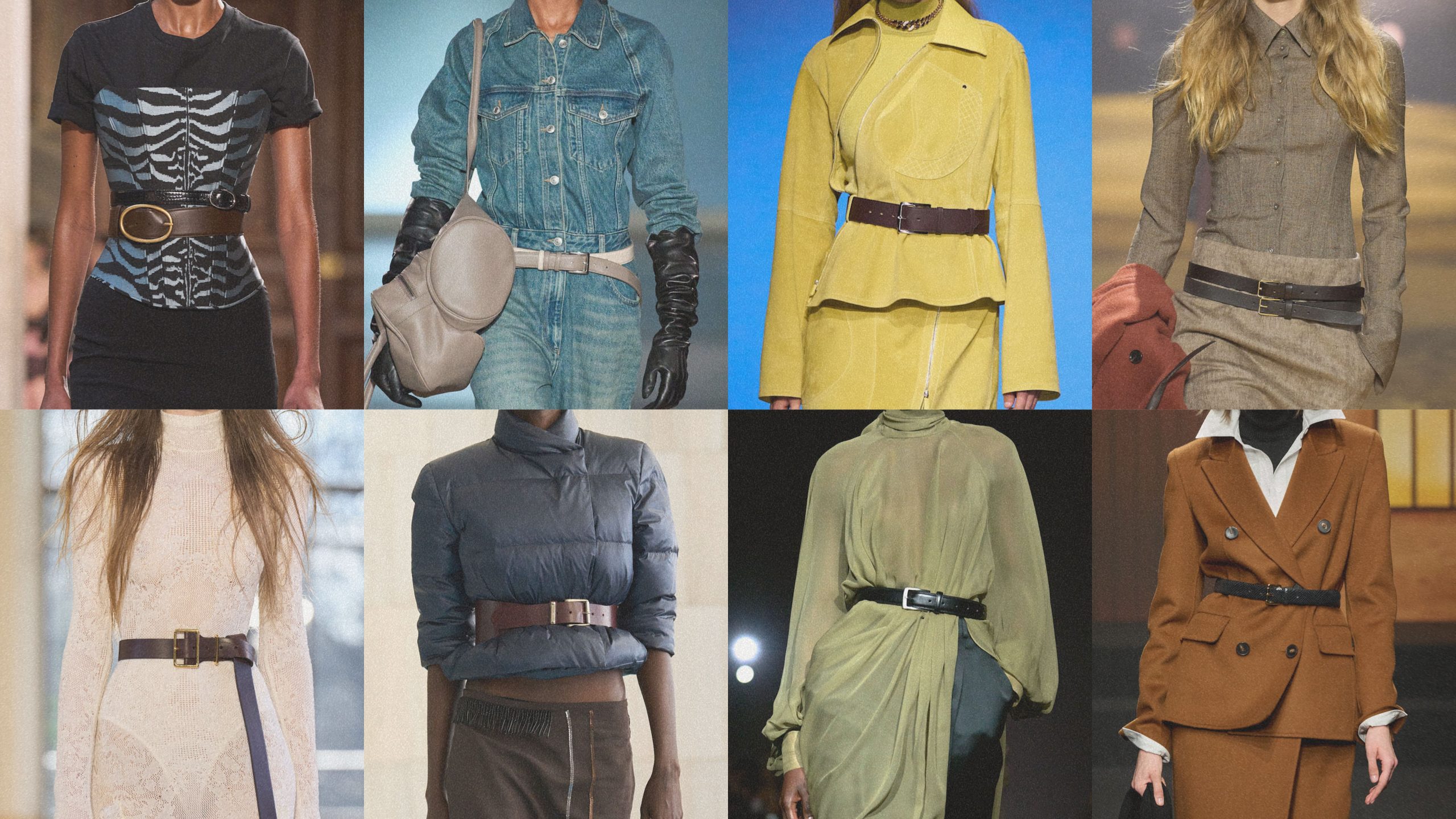 Klassieke riemen op de runway