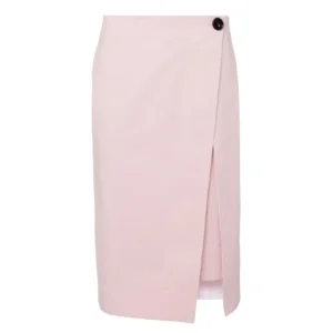 Bottega Veneta roze rok met split