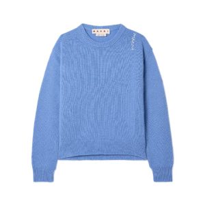 Cerulean blue sweater van Marni