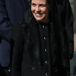 Charlotte Casiraghi in Chanel bij het ontvangst van de Paus in Monaco