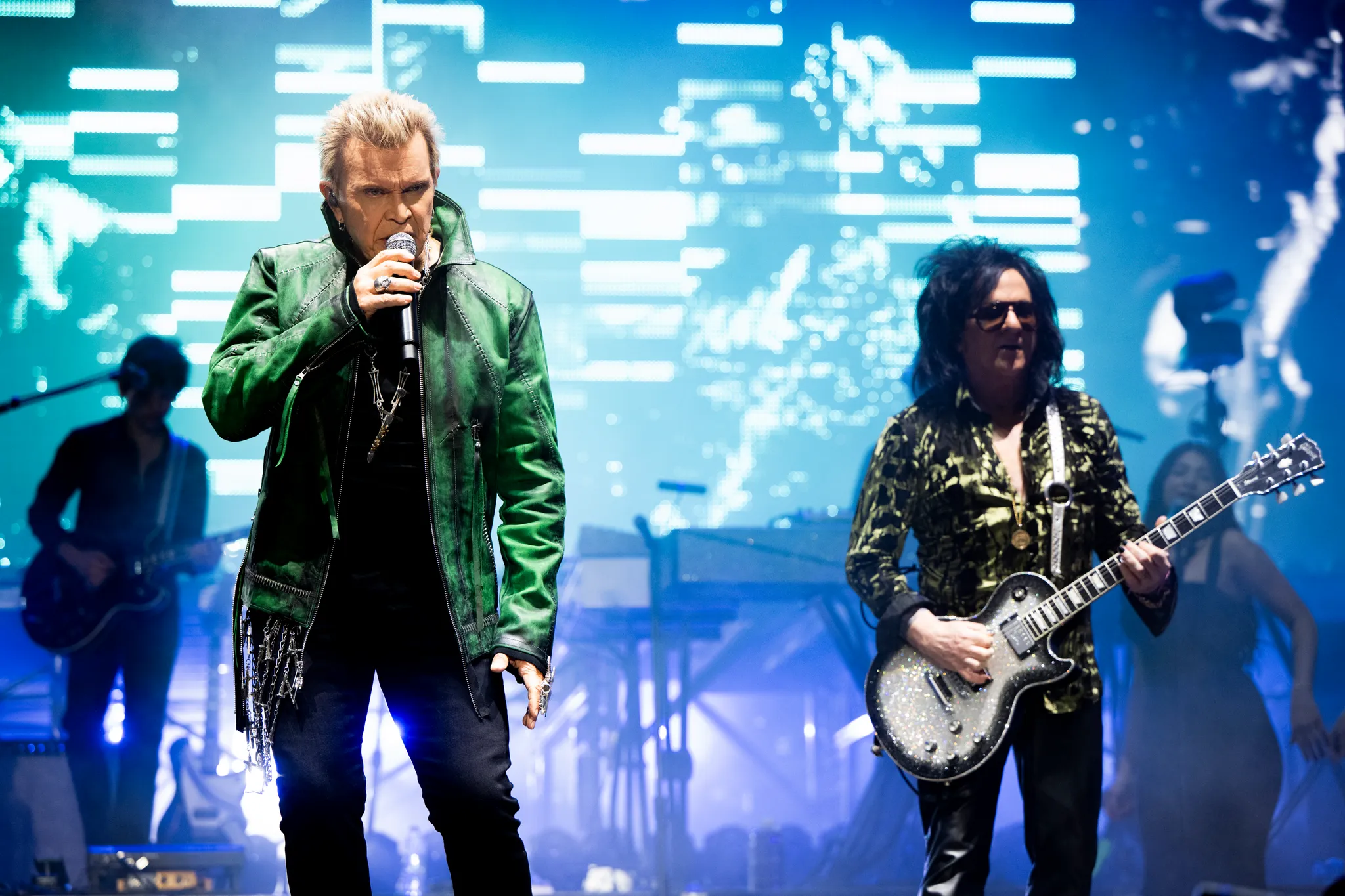 Billy Idol en Steve Stevens tijdens Coachella 2026