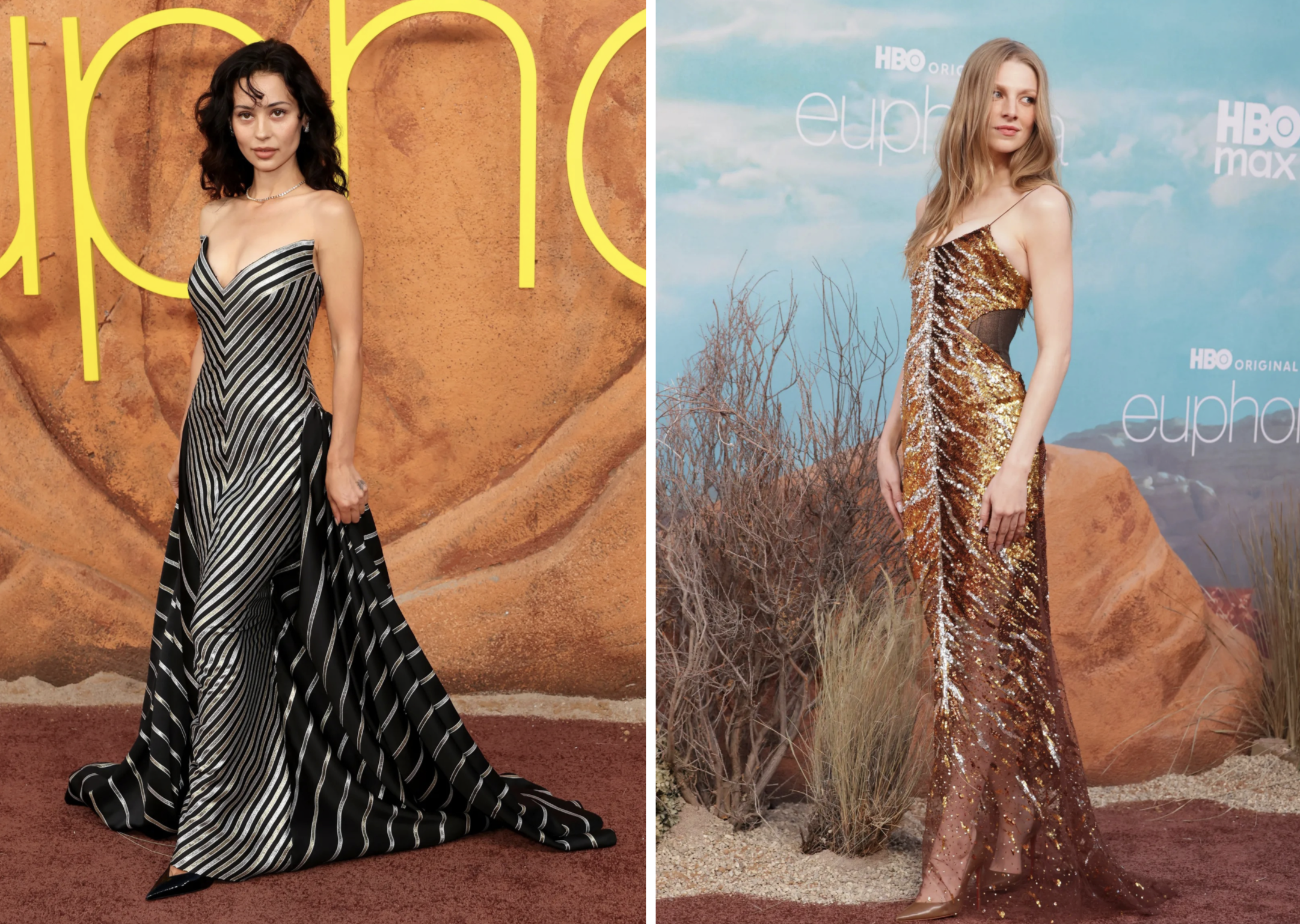 Alexa Demie en Hunter Schafer bij de premère van Euphoria: seizoen 3