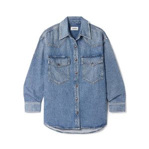 Denim blouse van Agolde