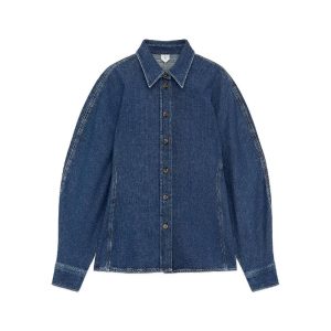 Denim blouse van Arket