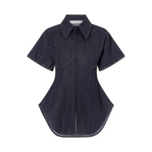 Spijkerblouse van Tolu Coker