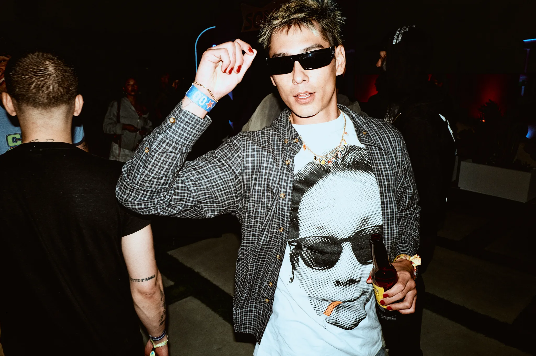 Evan Mock bij het Coachella 2026-openingsfeest