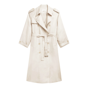 frankie shop witte trenchcoat ivoor