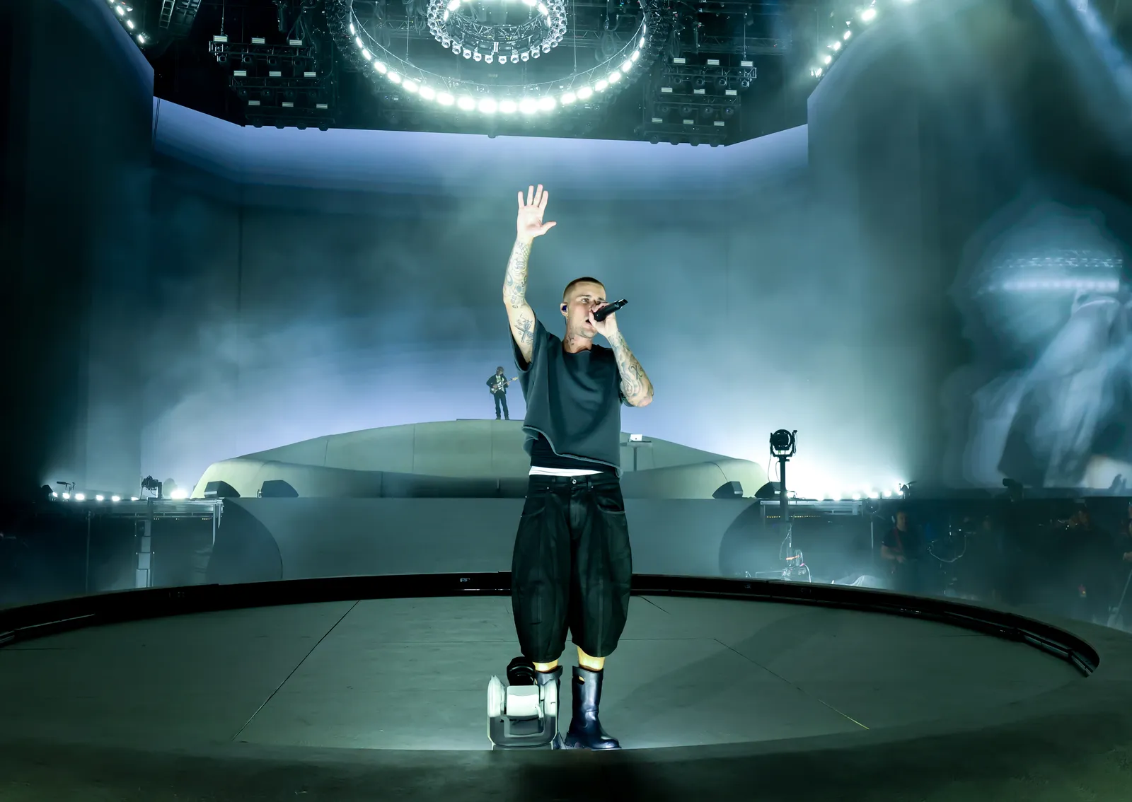 Justin Bieber treedt op tijdens Coachella 2026