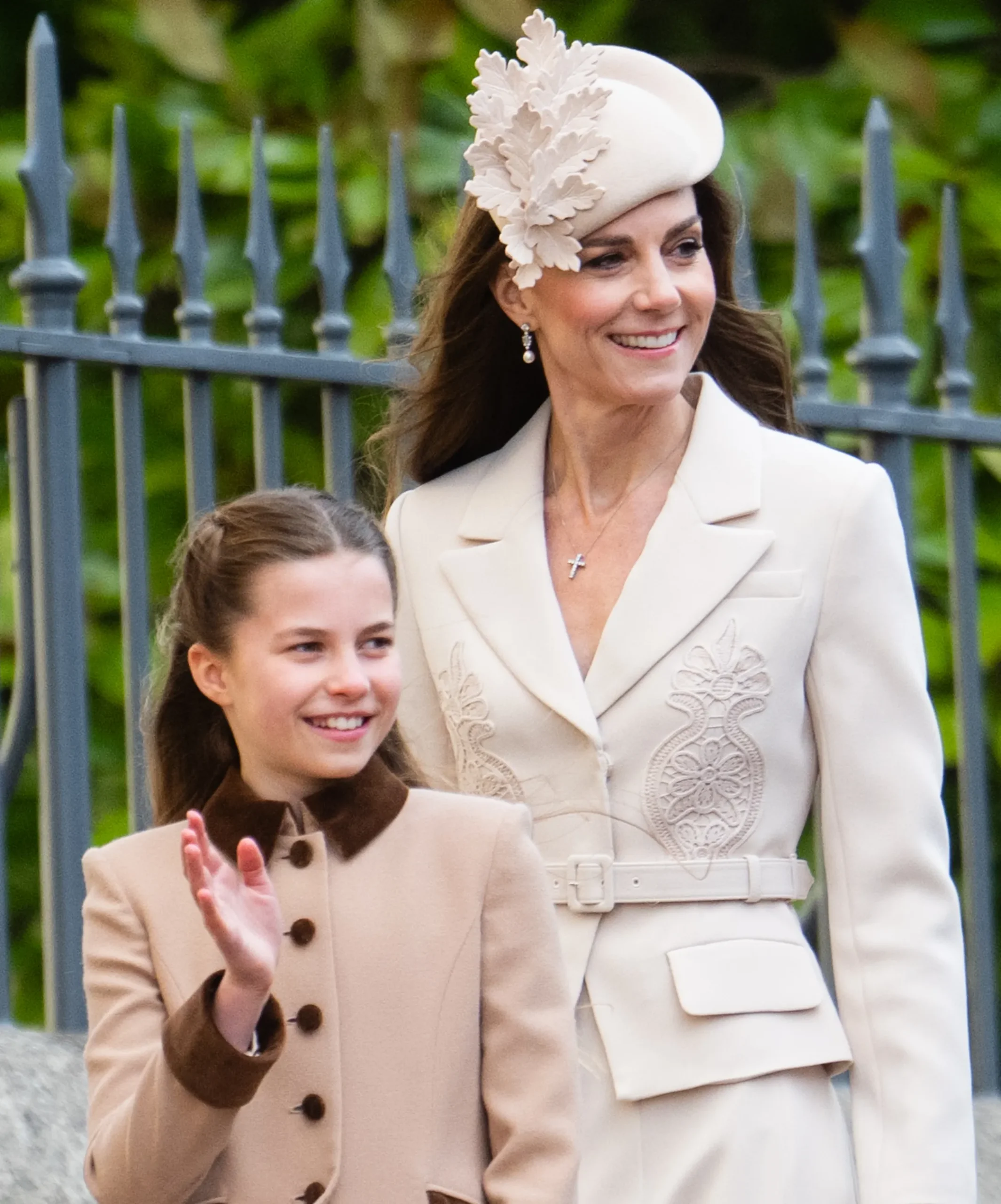 Kate Middletons Paas-look met dochter Charlotte